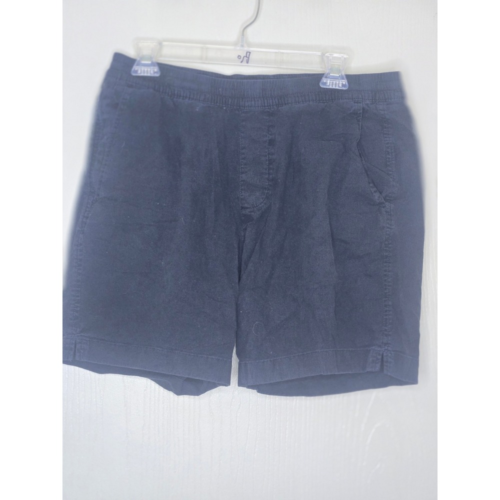 Abercrombie & Fitch Mens Navy Blue Stretch Pull On Shorts Size L Elastic Waist‎